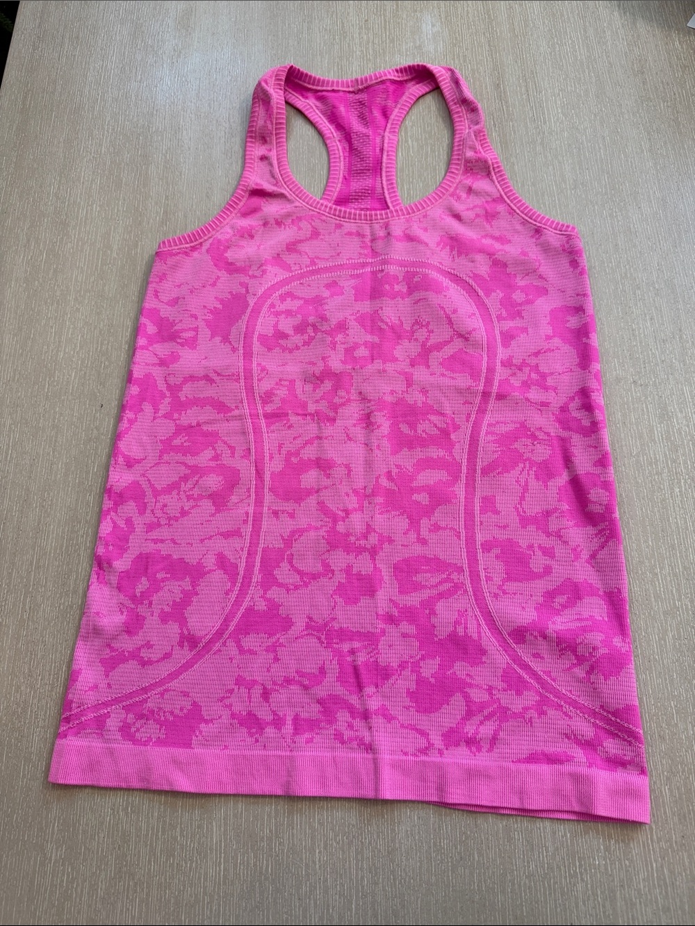 lululemon athletica Pink Seamless Racerback Tank